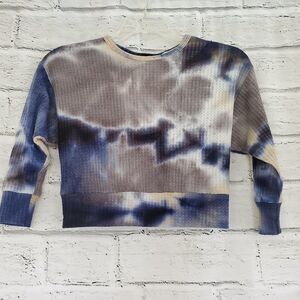 Walking on sunshine waffle tie dyed shirt